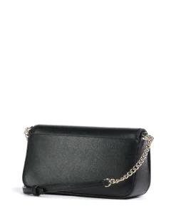 Devin Umhängetasche Saffiano Leder schwarz