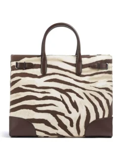 Devyn 42 Handtasche Baumwolle beige/braun