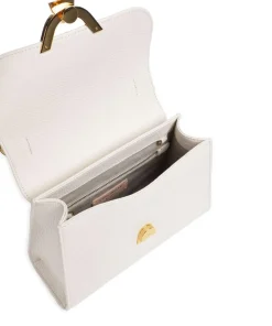 Dew Umhängetasche genarbtes Rindsleder weiß