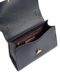 Dew Umhängetasche genarbtes Rindsleder navy