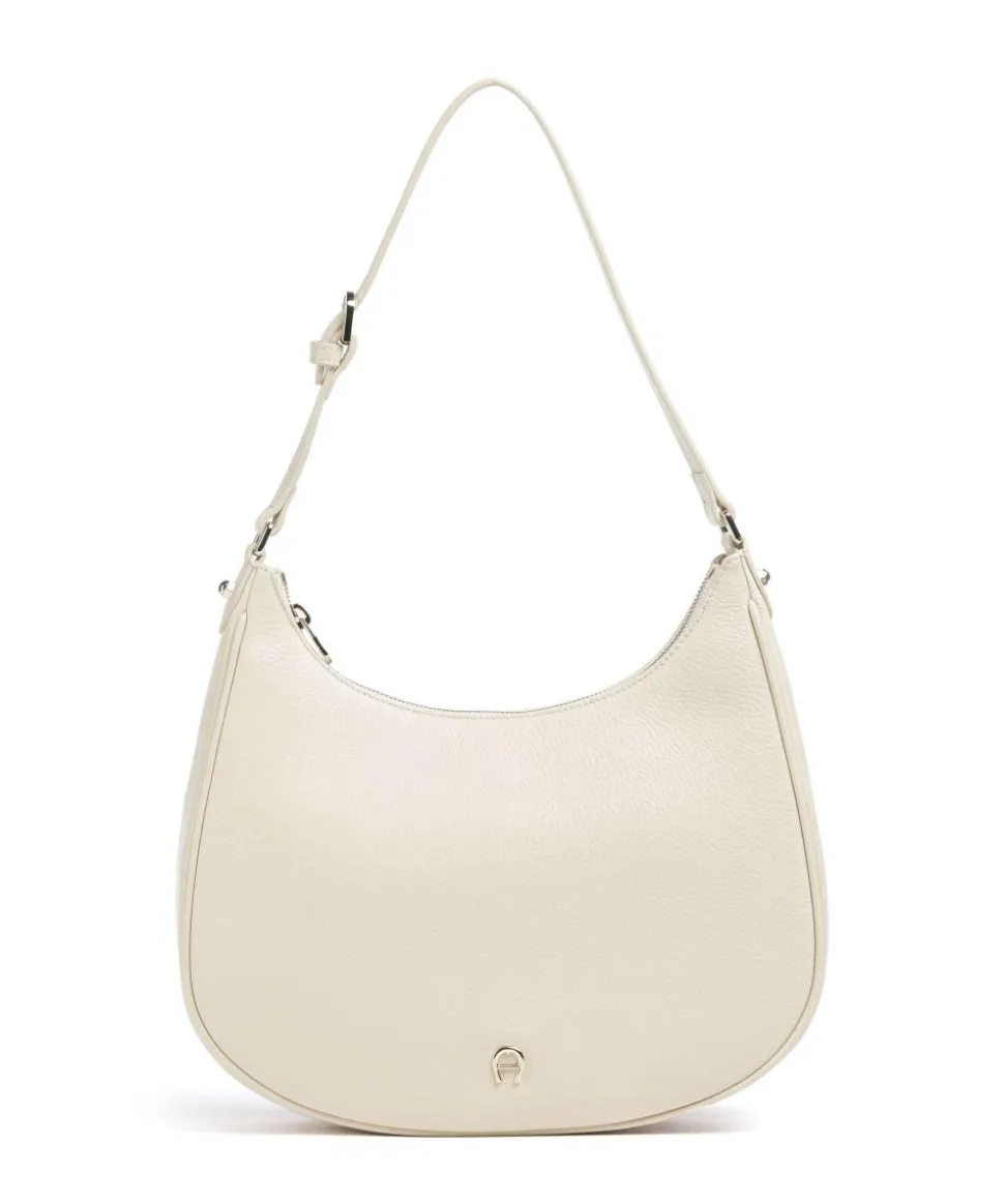 Diadora M Beuteltasche genarbtes Rindsleder weiß