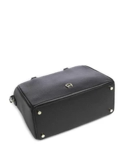 Diadora M Handtasche genarbtes Rindsleder schwarz