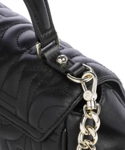 Diadora S Handtasche genarbtes Rindsleder schwarz