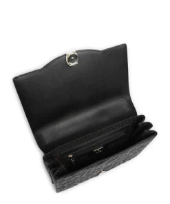 Diadora S Schultertasche fein genarbtes Rindsleder schwarz