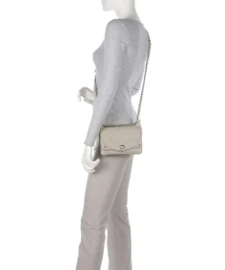 Diadora XS Schultertasche fein genarbtes Rindsleder grau