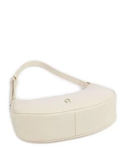 Diadora XS Schultertasche genarbtes Rindsleder creme