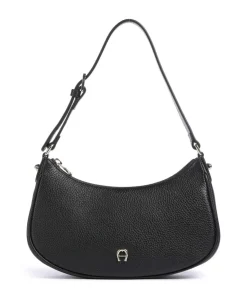 Diadora XS Schultertasche genarbtes Rindsleder schwarz