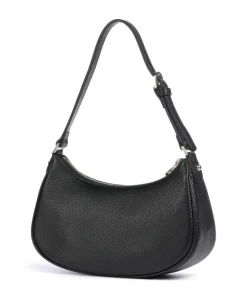 Diadora XS Schultertasche genarbtes Rindsleder schwarz