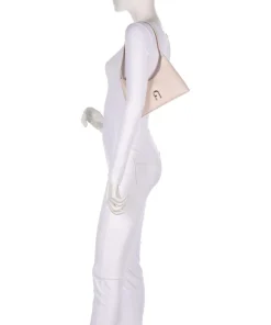 Diamante Mini Schultertasche fein genarbtes Leder altrosa