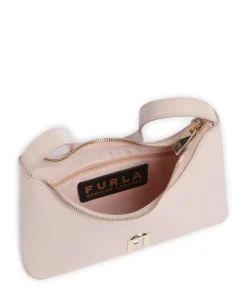 Diamante Mini Schultertasche fein genarbtes Leder altrosa