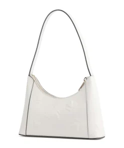 Diamante Mini Schultertasche fein genarbtes Leder elfenbein