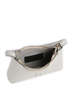 Diamante Mini Schultertasche fein genarbtes Leder elfenbein