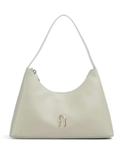 Diamante S Schultertasche Leder pistazie
