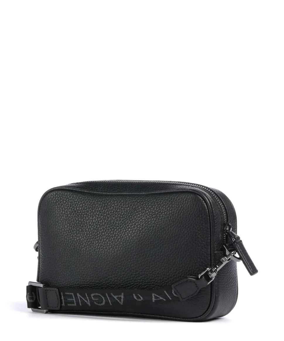 Diego S Umhängetasche genarbtes Rindsleder schwarz