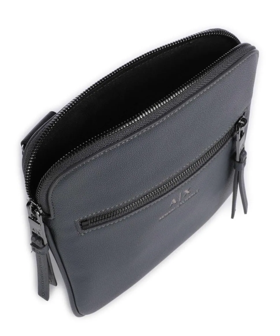 Dino Umhängetasche Lederimitat dunkelgrau