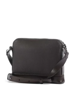 Diu Umhängetasche genarbtes Rindsleder dunkelbraun