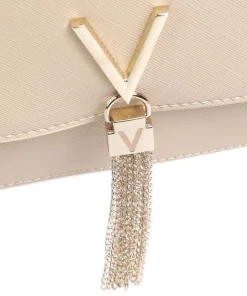 Divina Sa Schultertasche Lederimitat beige