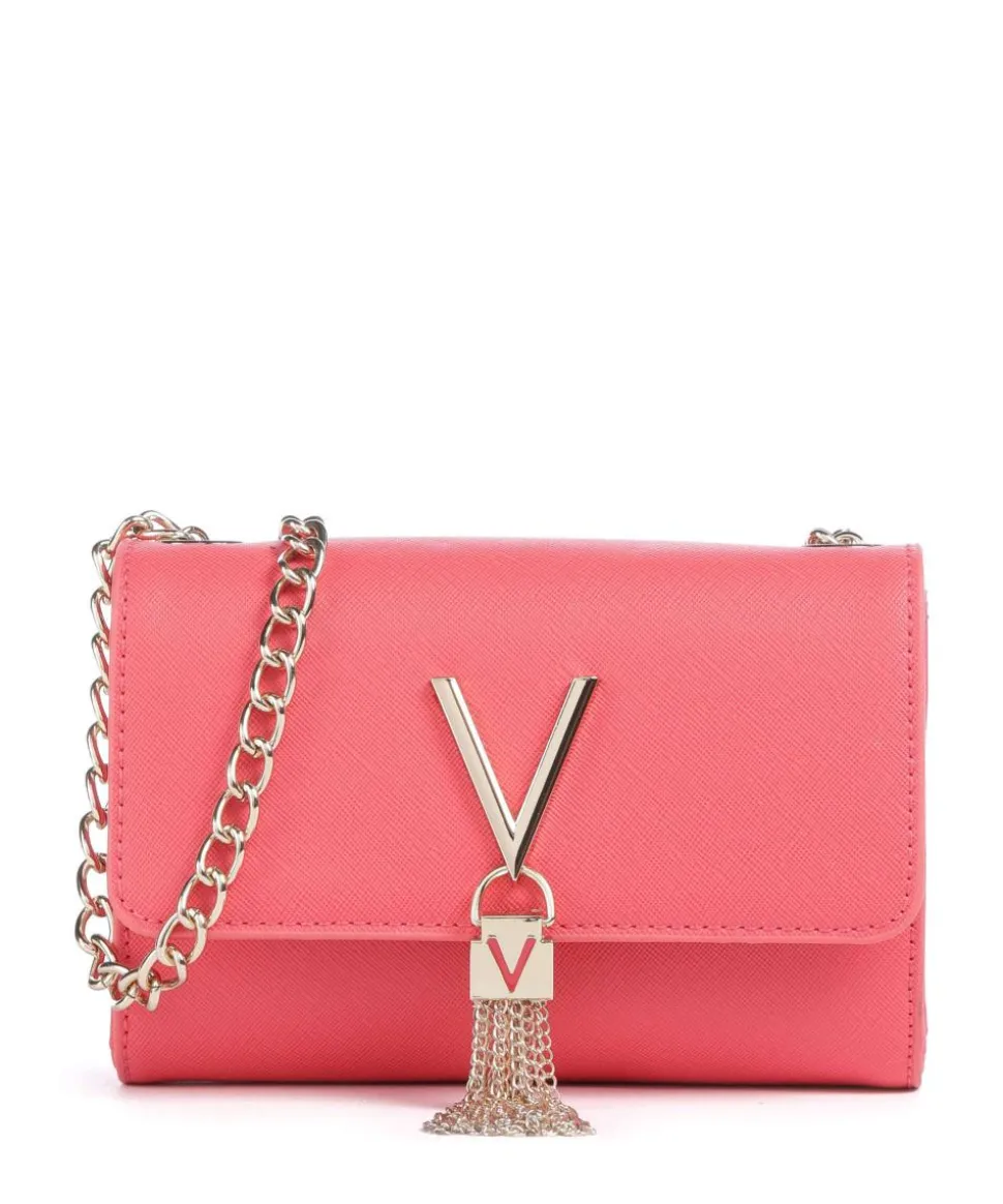 Divina Sa Umhängetasche Lederimitat koralle