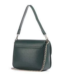 Divina Schultertasche Lederimitat dunkelgrün