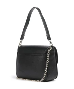 Divina Schultertasche Lederimitat schwarz