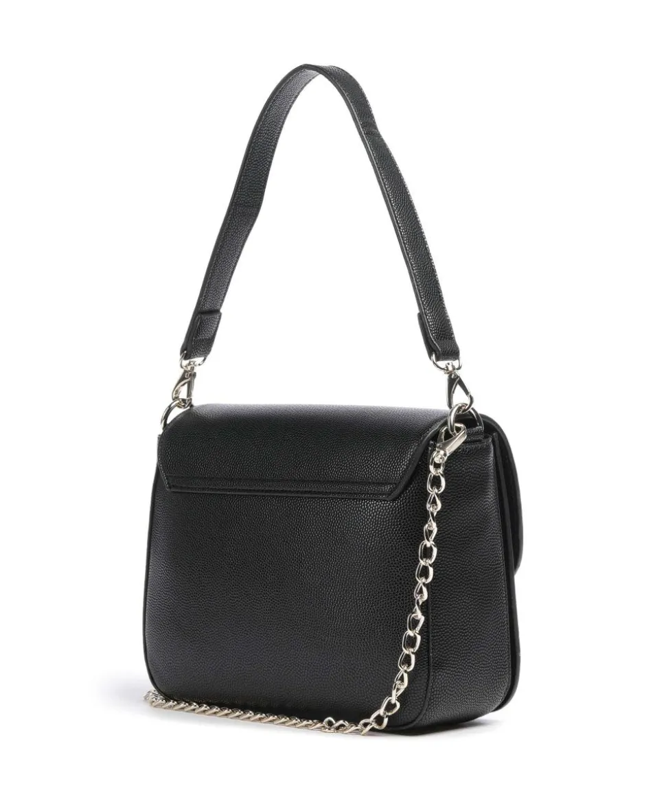 Divina Schultertasche Lederimitat schwarz