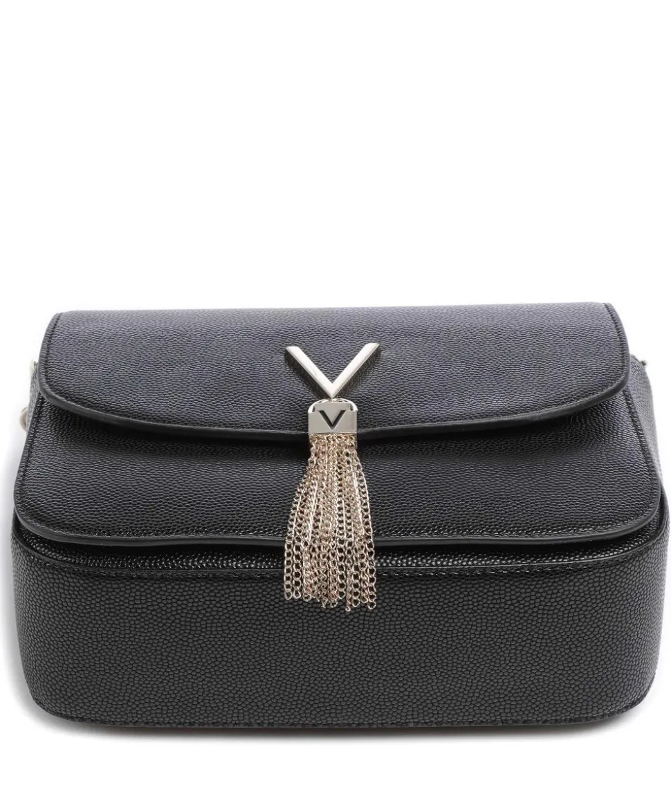 Divina Schultertasche Lederimitat schwarz