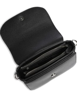 Divina Schultertasche Lederimitat schwarz