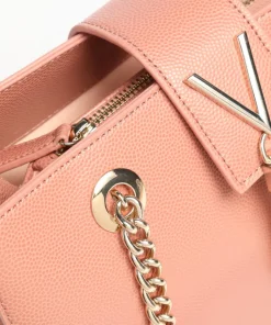 Divina Shopper Lederimitat altrosa