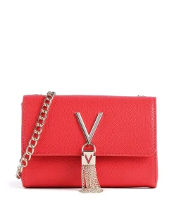 Divina Umhängetasche Lederimitat rot