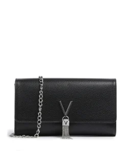 Divina Umhängetasche Lederimitat schwarz