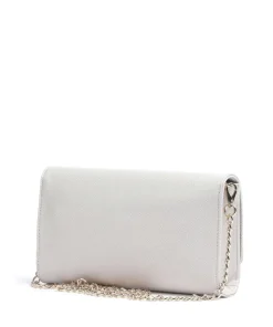 Divina Umhängetasche Lederimitat hellgrau