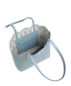 Do It All Large Shopper aufgerautes Rindsleder blau