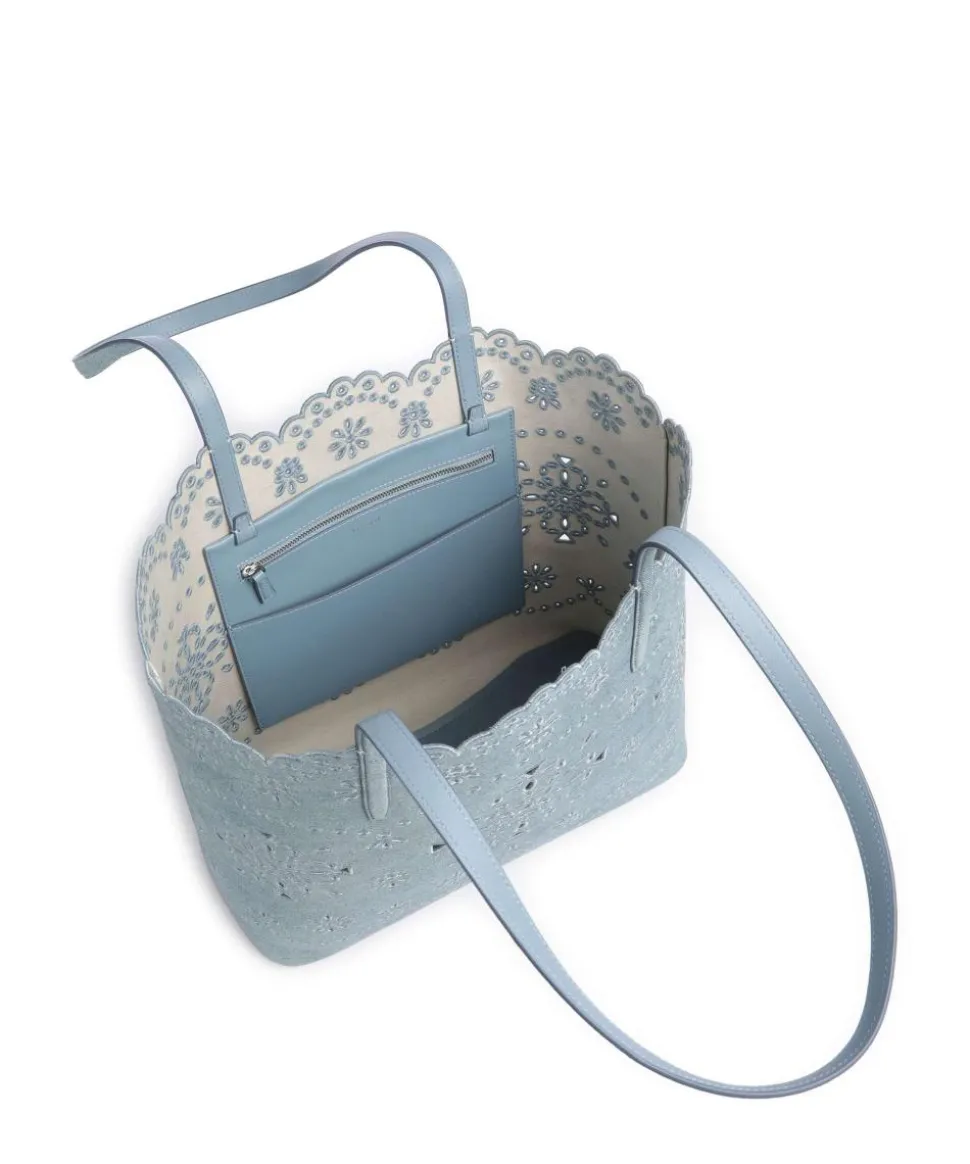 Do It All Large Shopper aufgerautes Rindsleder blau