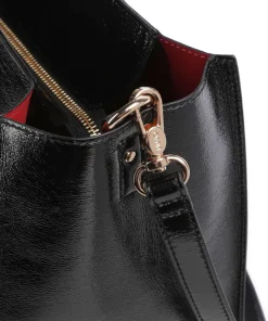 Doba L Shopper Lederimitat schwarz