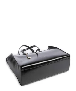 Doba L Shopper Lederimitat schwarz