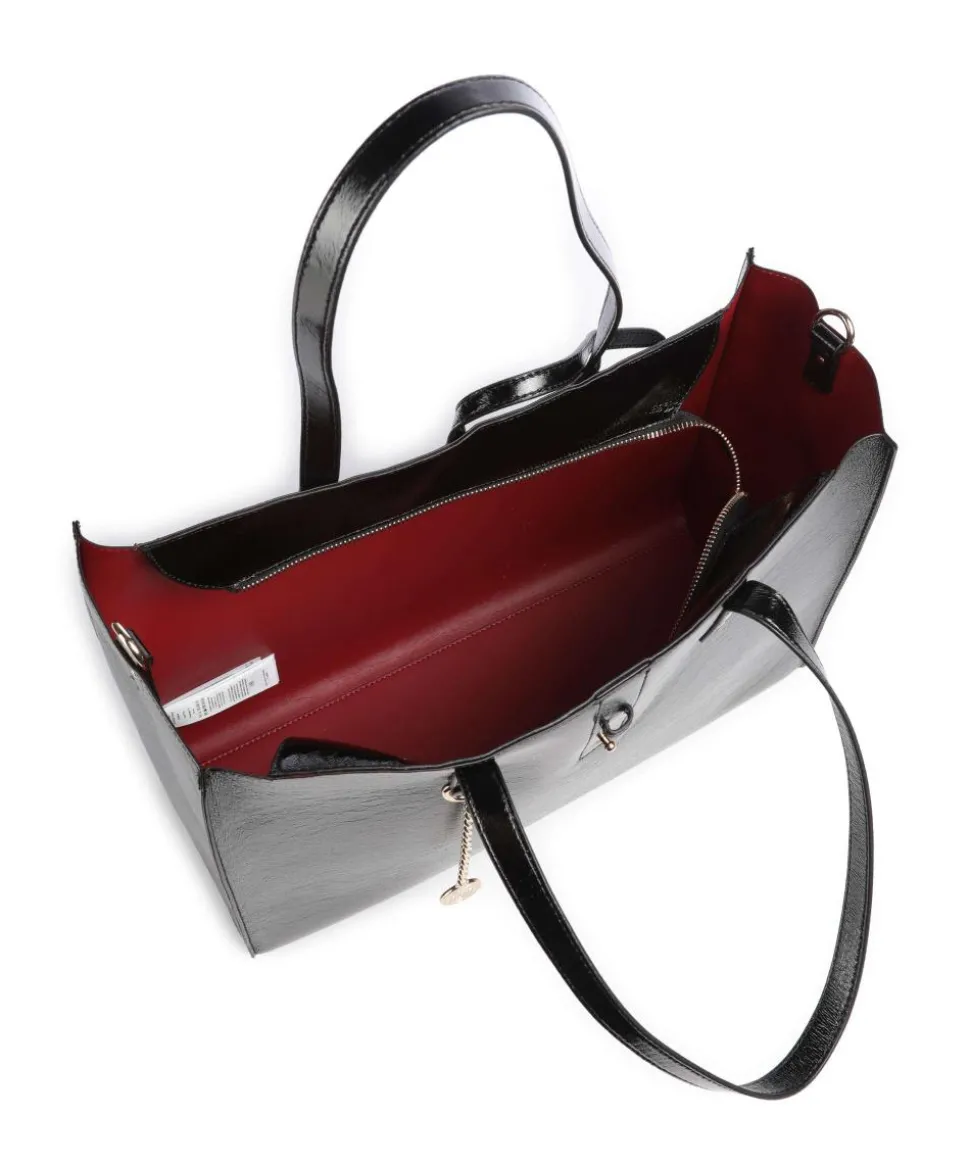 Doba L Shopper Lederimitat schwarz