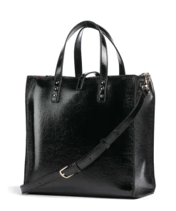 Doba S Handtasche Lederimitat schwarz