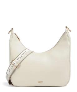 Dolce Ginger Schultertasche genarbtes Leder elfenbein