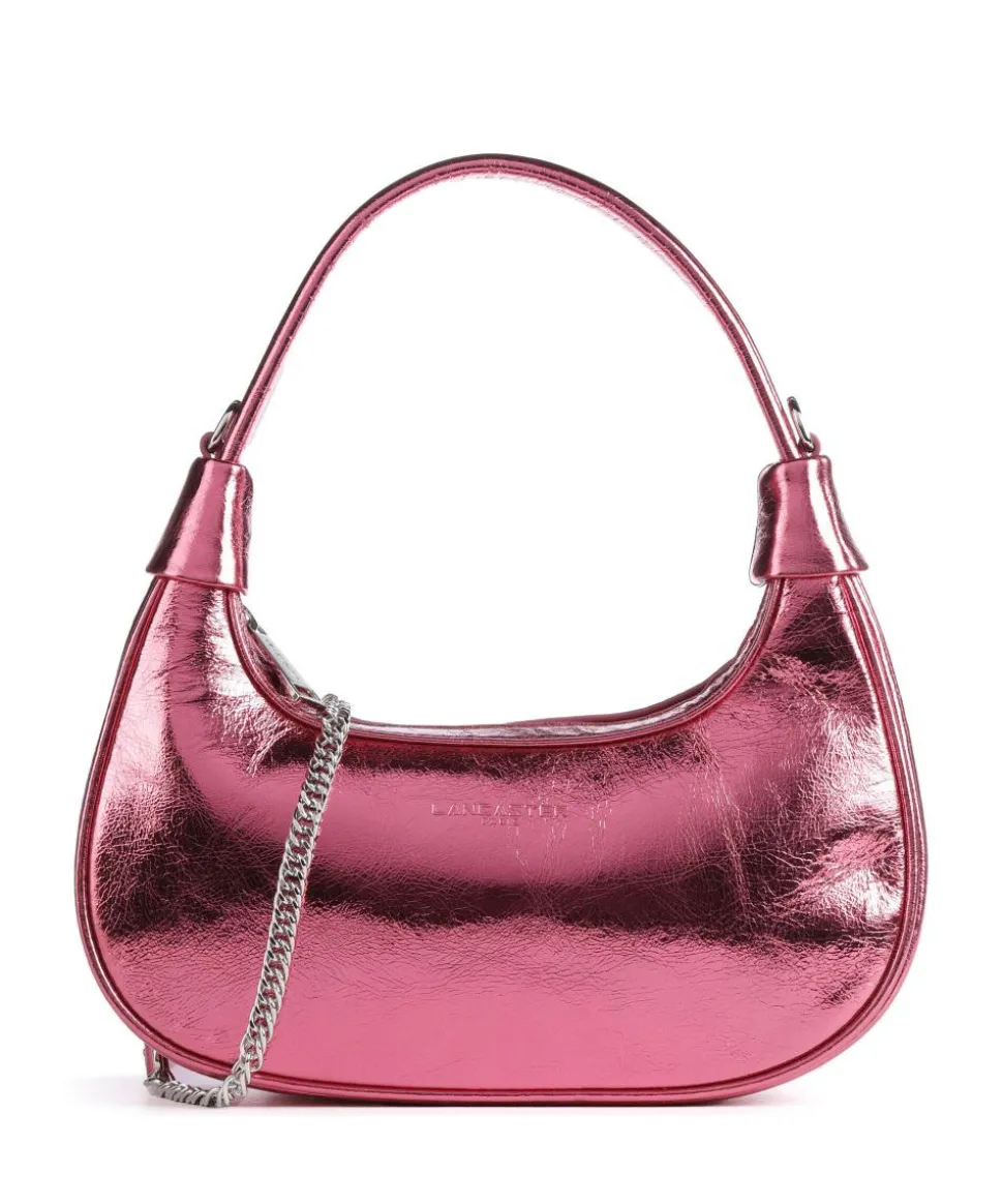 Donna Aura Schultertasche weiches Rindsleder pink