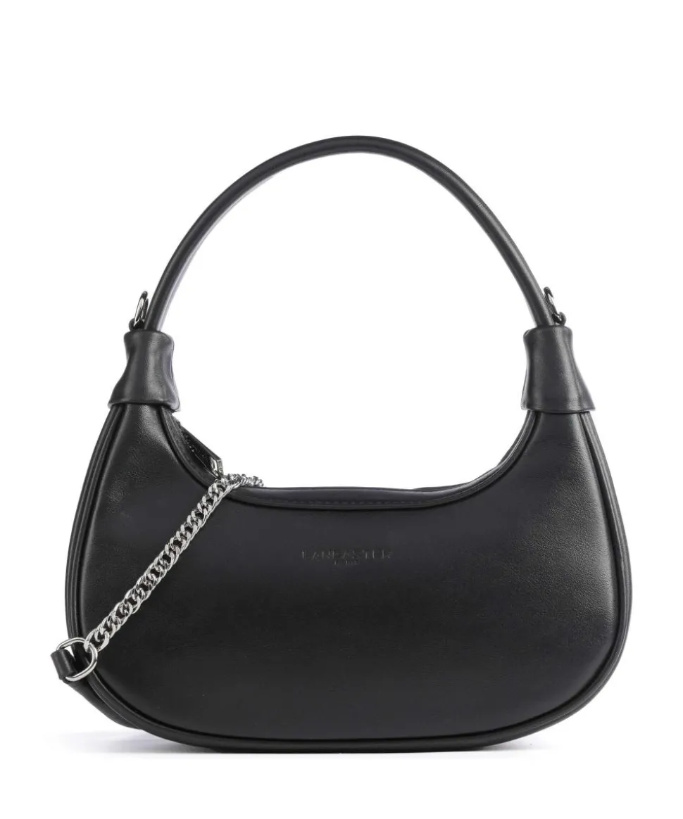 Donna Aura Schultertasche weiches Rindsleder schwarz