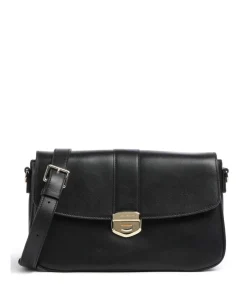 Donna Fia Umhängetasche fein genarbtes Rindsleder schwarz