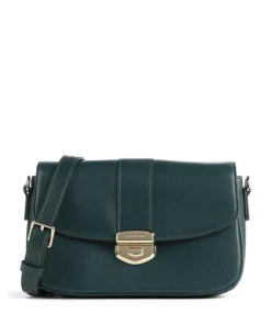 Donna Fia Umhängetasche fein genarbtes Rindsleder dunkelgrün
