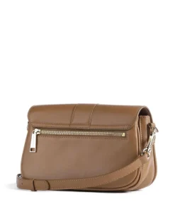 Donna Fia Umhängetasche fein genarbtes Rindsleder braun