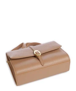 Dorian Umhängetasche genarbtes Rindsleder hellbraun