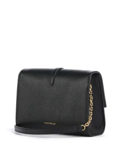 Dorian Umhängetasche genarbtes Rindsleder schwarz