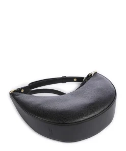 Dou Umhängetasche genarbtes Rindsleder schwarz