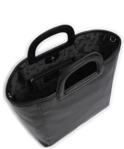 Drew Handtasche Lederimitat schwarz