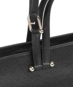 Duetto L Shopper genarbtes Rindsleder schwarz