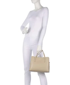 Dukes Place Handtasche fein genarbtes Rindsleder beige