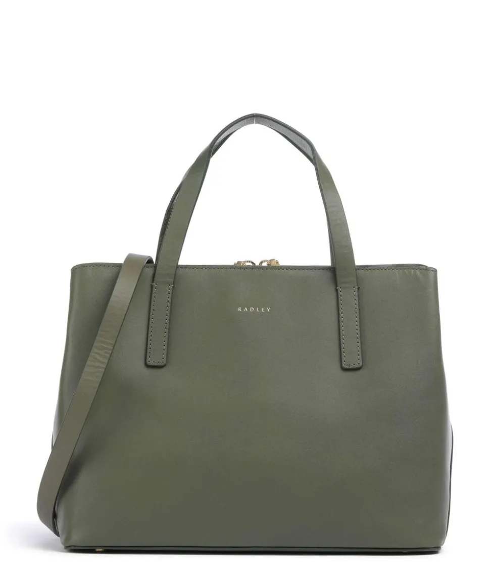Dukes Place Handtasche fein genarbtes Rindsleder khaki